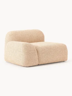 Westwing Collection Módulo de esquina en tejido bouclé Wolke