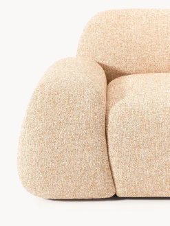 Westwing Collection Módulo de esquina en tejido bouclé Wolke