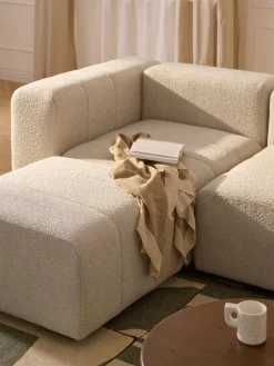 Westwing Collection Módulo de esquina en tejido bouclé Lena^ Sofás