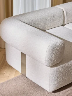 Westwing Collection Módulo de esquina en tejido bouclé Anton^ Sofás