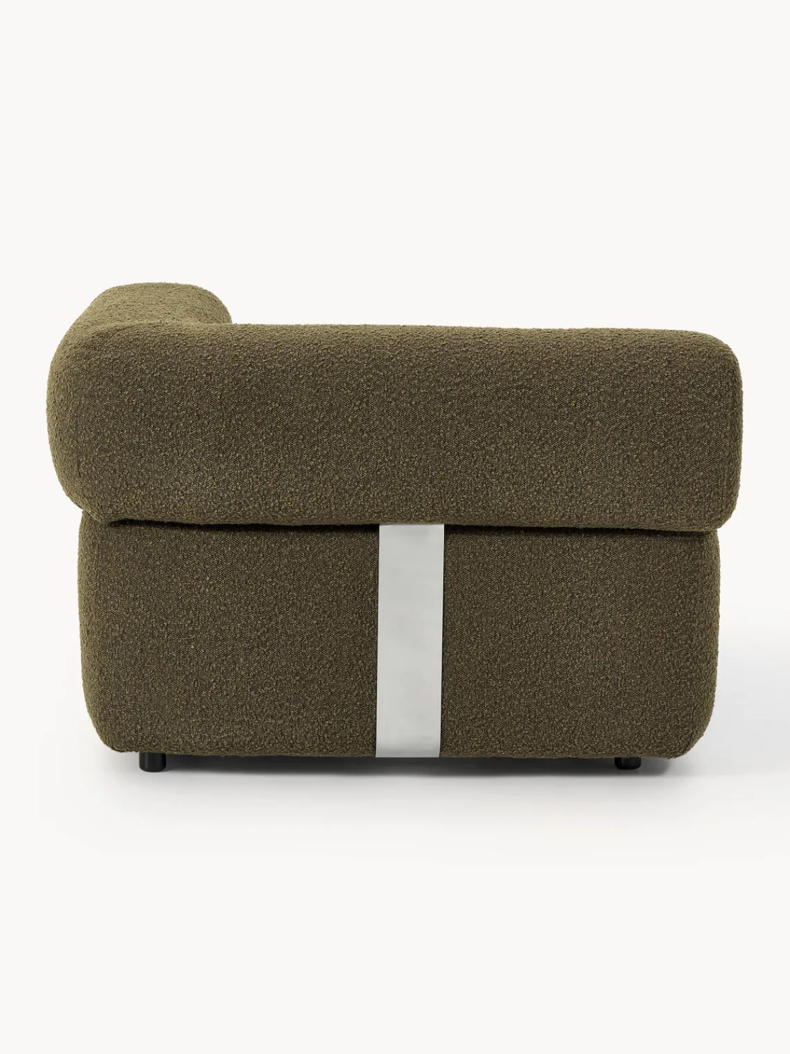 Westwing Collection Módulo de esquina en tejido bouclé Anton