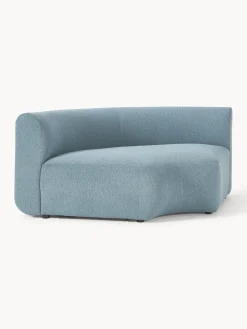 Westwing Collection Módulo de esquina redondo en tejido bouclé Sofia