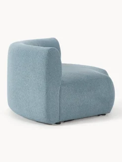 Westwing Collection Módulo de esquina redondo en tejido bouclé Sofia