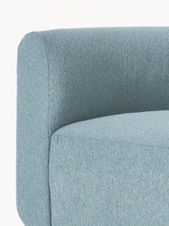 Westwing Collection Módulo de esquina redondo en tejido bouclé Sofia