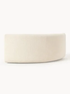 Westwing Collection Módulo de esquina redondo en tejido bouclé Sofia