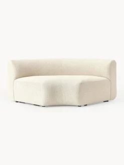 Westwing Collection Módulo de esquina redondo en tejido bouclé Sofia^ Sofás