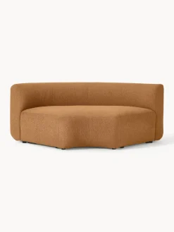 Westwing Collection Módulo de esquina redondo en tejido bouclé Sofia