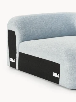 Westwing Collection Módulo de esquina redondo en tejido bouclé Wolke^ Sofás