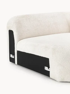 Westwing Collection Módulo de esquina redondo de borreguillo bouclé Wolke^ Sofás