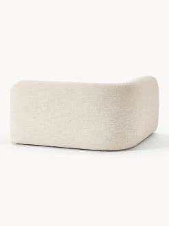 Westwing Collection Módulo de esquina redondo en tejido bouclé Wolke