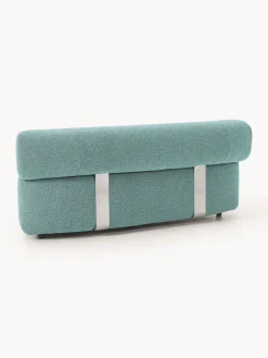 Westwing Collection Módulo de esquina redondo en tejido bouclé Anton