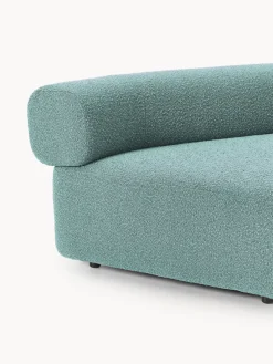 Westwing Collection Módulo de esquina redondo en tejido bouclé Anton