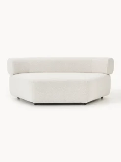 Westwing Collection Módulo de esquina redondo en tejido bouclé Anton