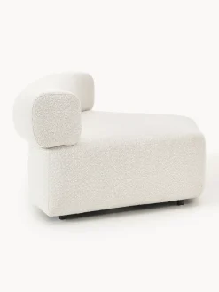 Westwing Collection Módulo de esquina redondo en tejido bouclé Anton