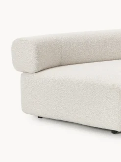 Westwing Collection Módulo de esquina redondo en tejido bouclé Anton