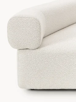 Westwing Collection Módulo de esquina redondo en tejido bouclé Anton