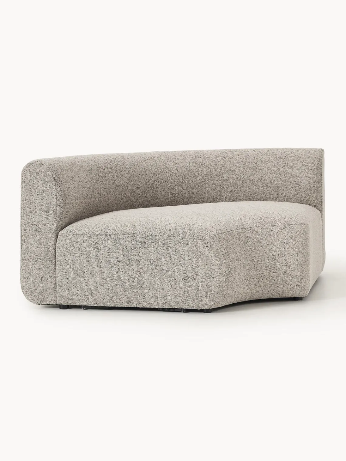 Westwing Collection Módulo de esquina redondo en tejido bouclé Sofia^ Sofás