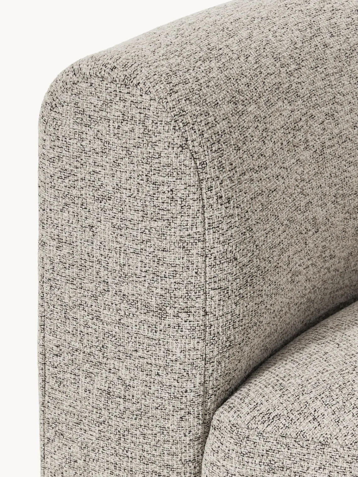 Westwing Collection Módulo de esquina redondo en tejido bouclé Sofia^ Sofás