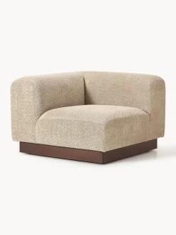 Westwing Collection Módulo de esquina sofá de borreguillo bouclé Natalie