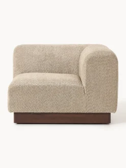 Westwing Collection Módulo de esquina sofá de borreguillo bouclé Natalie