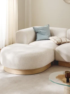 Westwing Collection Módulo de esquina sofá de borreguillo bouclé Natalie^ Sofás