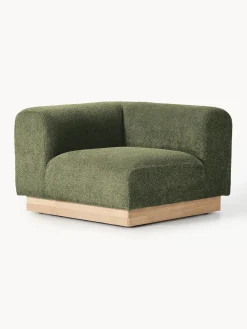 Westwing Collection Módulo de esquina sofá de borreguillo bouclé Natalie