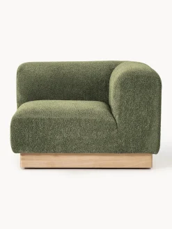 Westwing Collection Módulo de esquina sofá de borreguillo bouclé Natalie