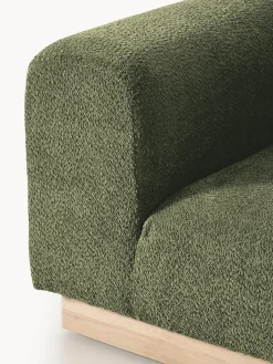 Westwing Collection Módulo de esquina sofá de borreguillo bouclé Natalie