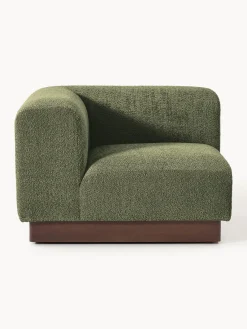 Westwing Collection Módulo de esquina sofá de borreguillo bouclé Natalie