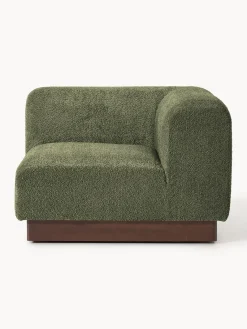 Westwing Collection Módulo de esquina sofá de borreguillo bouclé Natalie