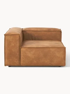 Westwing Collection Módulo de esquina sofá de cuero reciclado Lennon