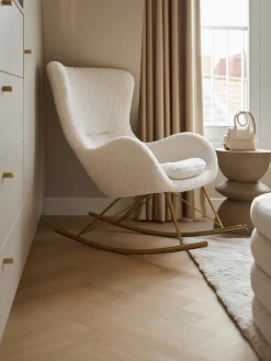 Westwing Collection Mecedora de borreguillo Wing