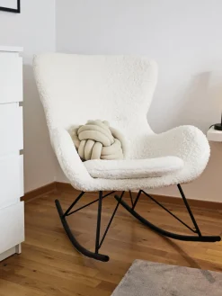 Westwing Collection Mecedora de borreguillo Wing