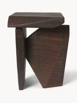 Ferm Living Mesa auxiliar artesanal de madera de mango Silva