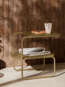 Ferm Living Mesa auxiliar con dos estantes adicionales Level