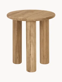 Westwing Collection Mesa auxiliar de madera de roble redonda Didi^ Mesas Auxiliares