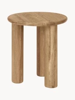 Westwing Collection Mesa auxiliar de madera de roble redonda Didi^ Mesas Auxiliares