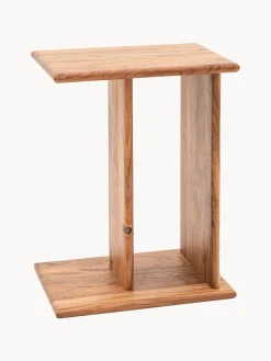Mesa auxiliar de madera de acacia Borden^ Mesas Auxiliares