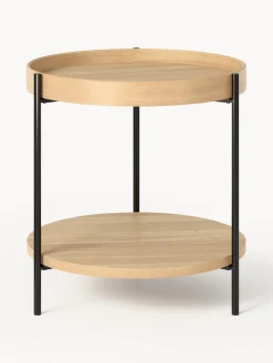 Westwing Collection Mesa auxiliar de madera Renee