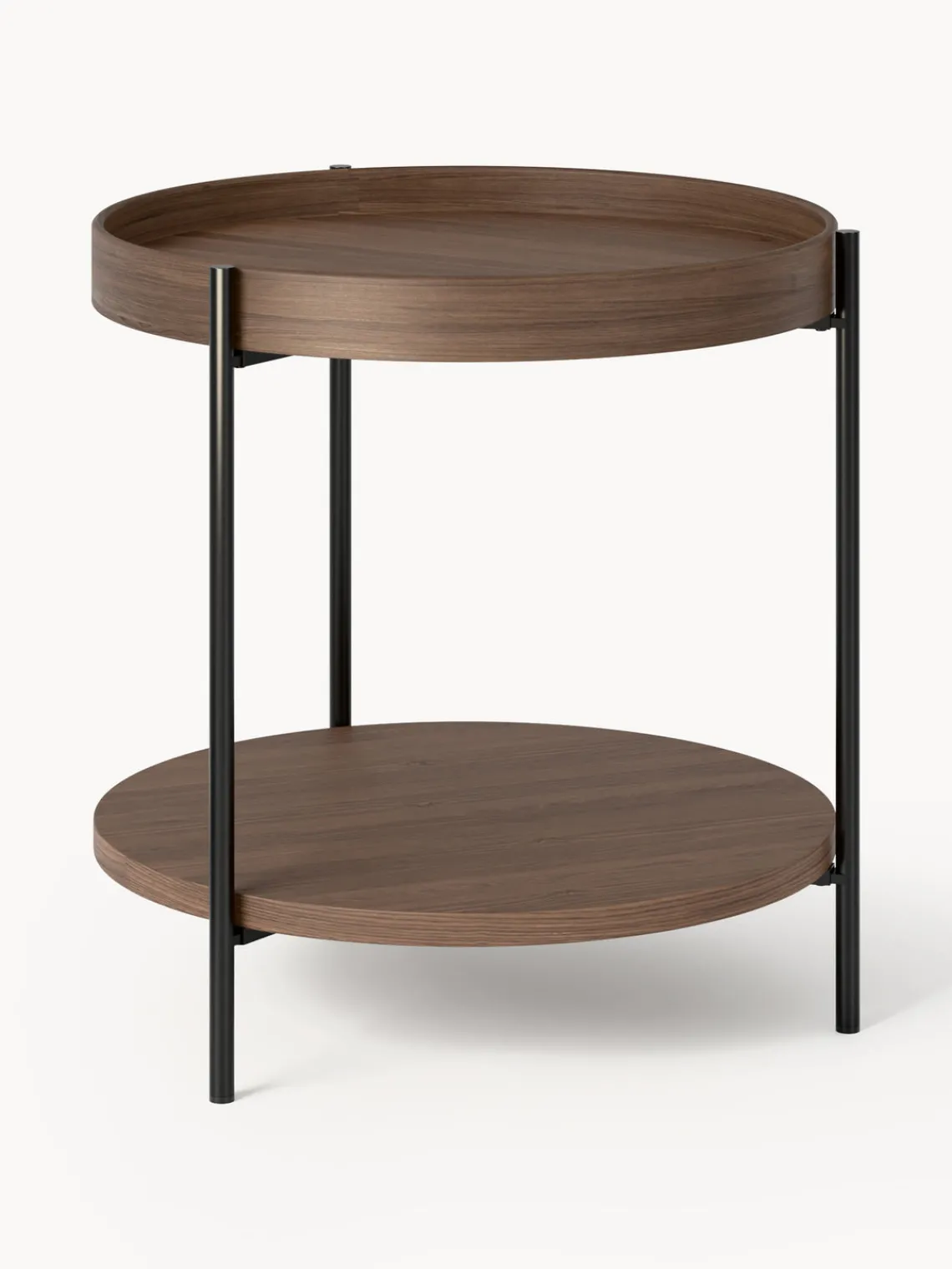 Westwing Collection Mesa auxiliar de madera Renee