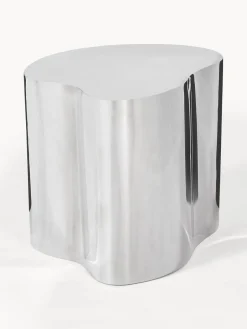 Westwing Collection Mesa auxiliar de metal con forma orgánica Dale