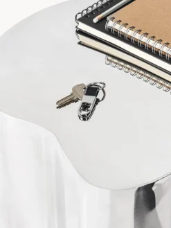 Westwing Collection Mesa auxiliar de metal con forma orgánica Dale