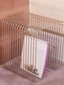 AYTM Mesa auxiliar de metal Curva^ Pufs Y Otomanos|Pufs Y Otomanos