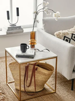 Westwing Collection Mesa auxiliar de mármol Alys^ Mesas Auxiliares