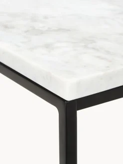 Westwing Collection Mesa auxiliar de mármol Alys