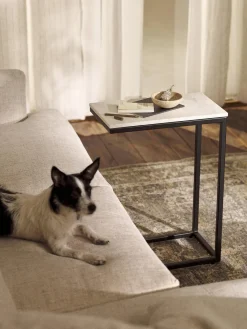 Westwing Collection Mesa auxiliar de mármol Celow