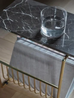 AYTM Mesa auxiliar de mármol con revistero Sino