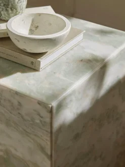 Westwing Collection Mesa auxiliar de mármol Dila^ Mesas Auxiliares