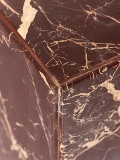 Westwing Collection Mesa auxiliar de mármol Dila