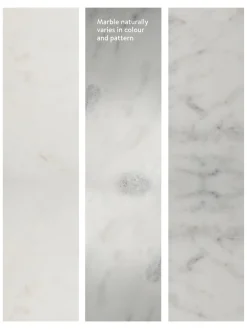 Westwing Collection Mesa auxiliar de mármol redonda Alys